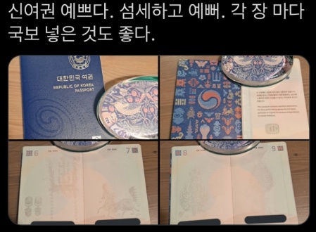 [유머] 새로나온 대한민국 여권 디자인 반응 -  와이드섬