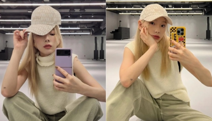 [유머] 태연 인스타 사진으로 보는 아이폰 갤럭시 색감 차이 -  와이드섬