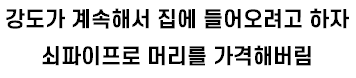[유머] 강도를 마주치면 도망가야 하는 이유 -  와이드섬