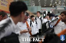  [TF포토] 베이징 도착한 축구대표팀
